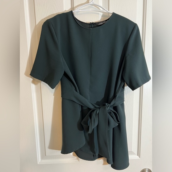 Zara asymmetrical top green - Picture 4 of 6